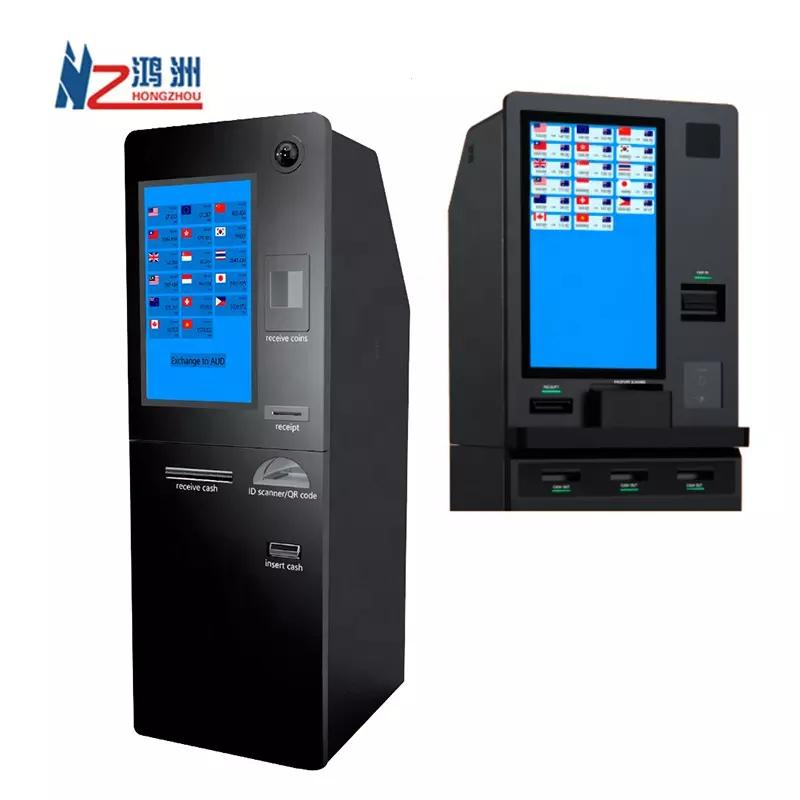 Customized Free Standing Self Service Touch Screen Cash Coin Payment Currency Exchange Kiosk ATM