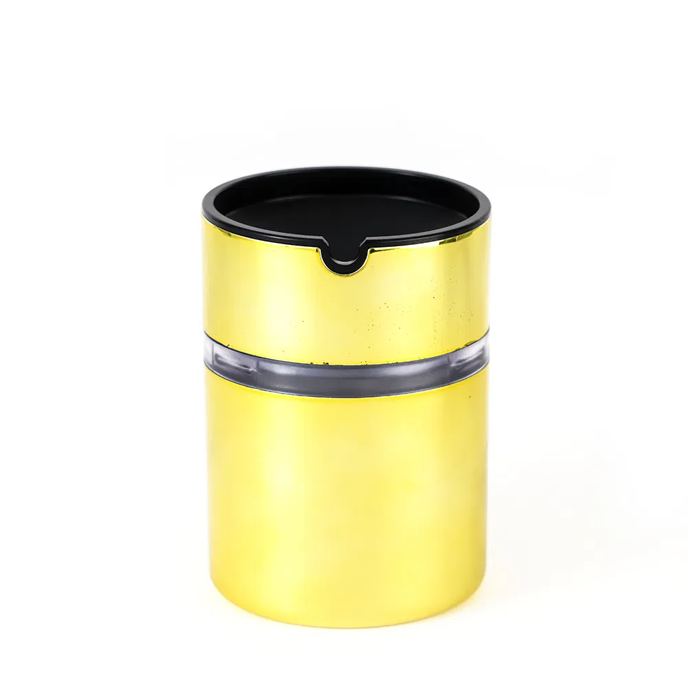 Wholesale Portable Minimalist Cheap Price Shining Plastic Car Cigarette Ashtray with Light