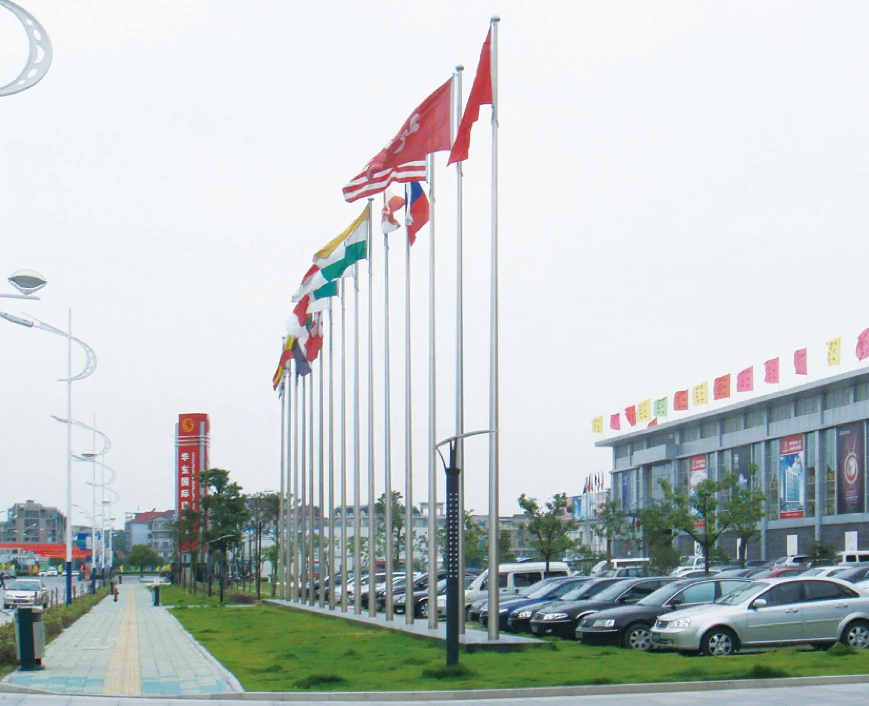 Anodized Tapered Flag Mast for Outdoors