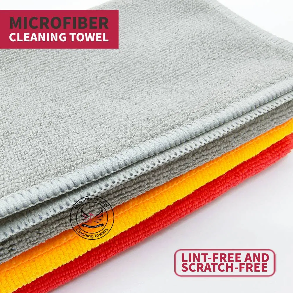 Multipurpose Microfiber Towel for Car Detailing, Household Cleaning, Kitchen Dish Washing, 30X30cm, 200GSM-400GSM