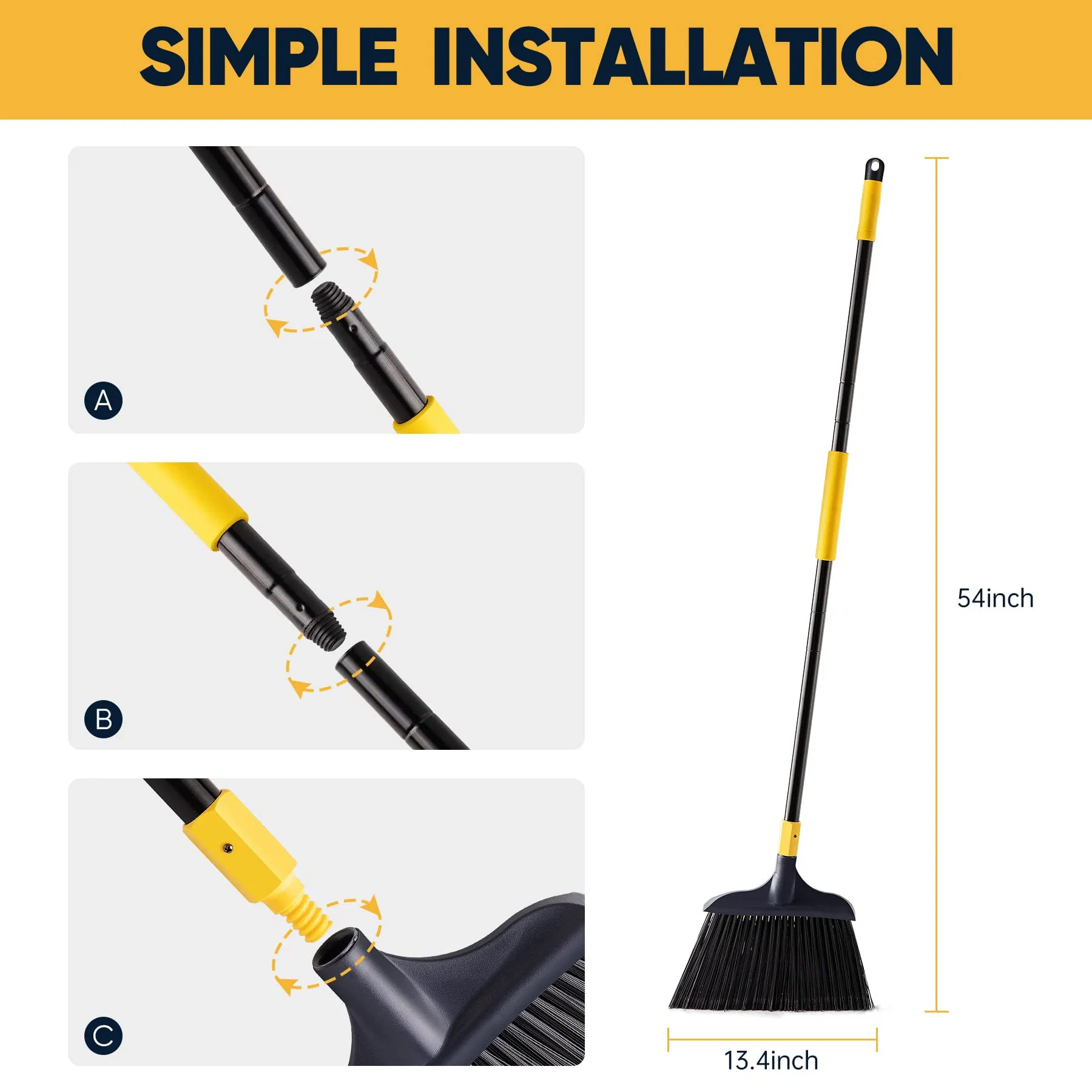 Amazon Ebay Floor Cleaning Garage Brooms Indoor Large Size Kitchen Broom