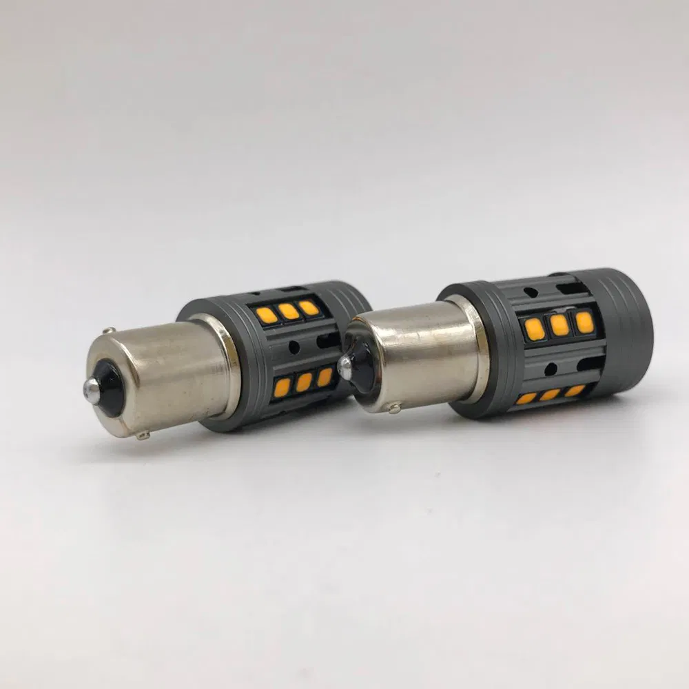 Светодиодная лампа поворотника 1156 28W Amber