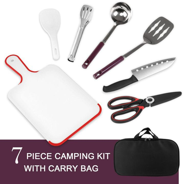 Promotion Travel Kitchen Utensil Organizer Water Resistant Backpacking Camping Cookware Storage Bag