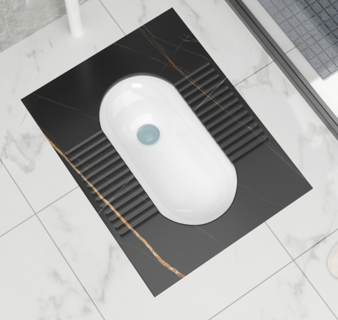Factory Supply Sanitary Ware Hot Sale Ceramic Wc Toilet Rock Slab Squatting Pan