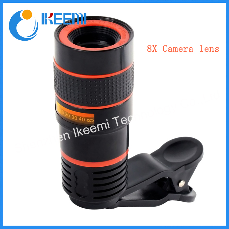 8X Zoom Optical Phone Telescope Mobile Telephoto Camera Lens and Clip for iPhone