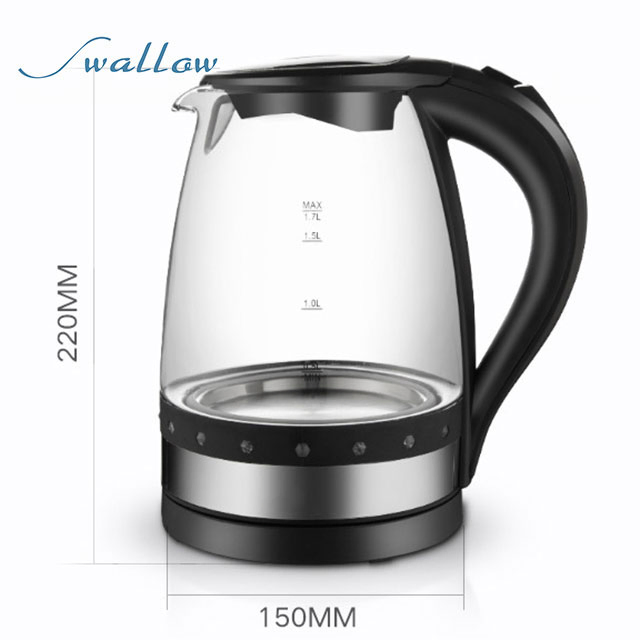 OEM Wholesale Custom Logo Printed Manufacturer Hotel Modern Big Electric Kettle Heater Whistling Water Kettle for Travel