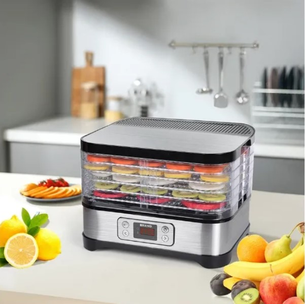 Advanced Digital Control Fruit Dryer Dehydrator with Timer and Function Buttons