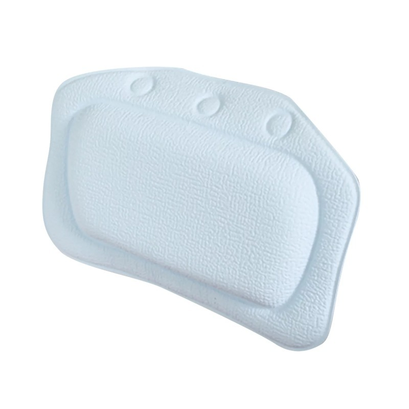 Bestselling Portable Soft Cushion Multi-Color Options PVC Anti-Slip Suction Cup Bath Pillow