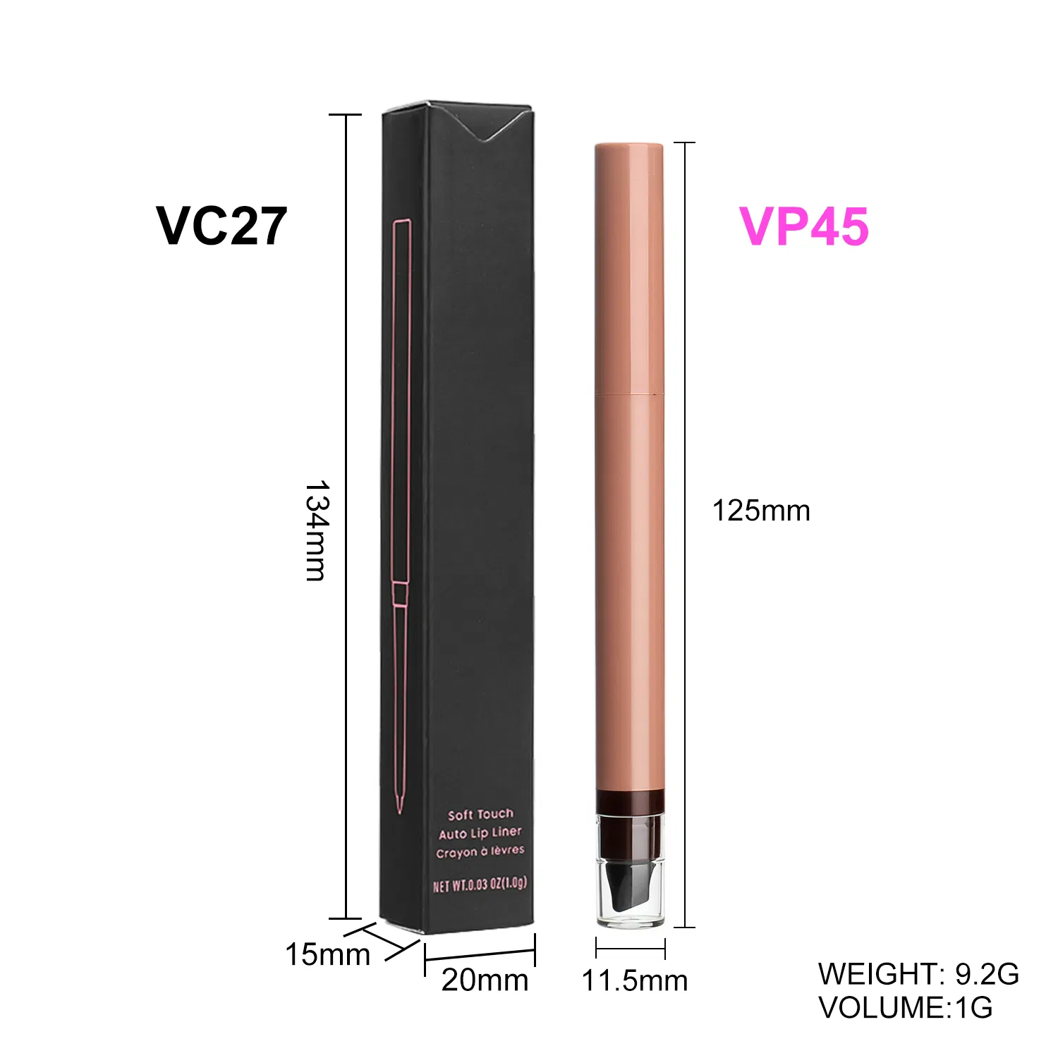 China Factory Cosmetic OEM Waterproof Lip Liner for Mouth Shape Correction
