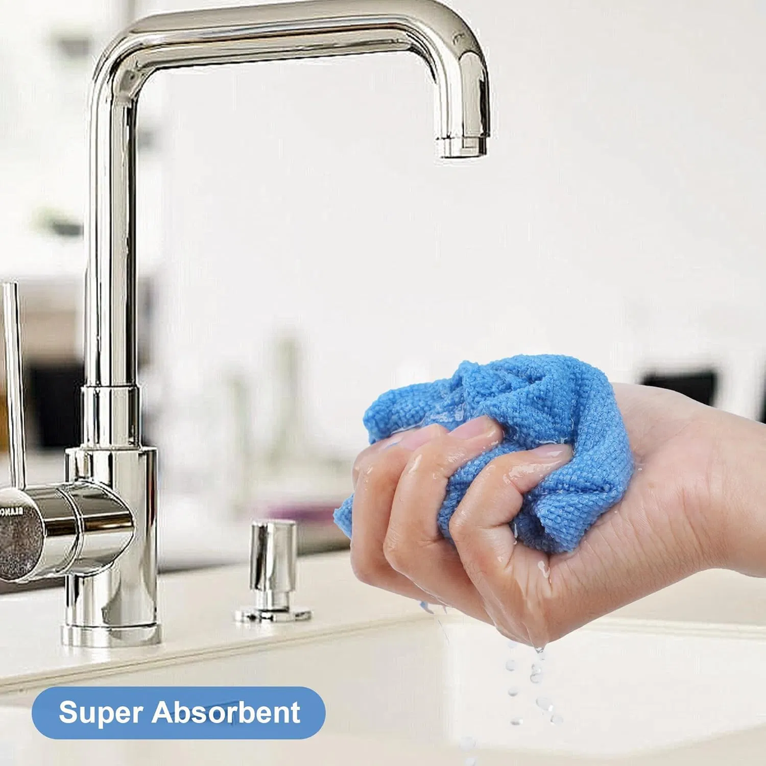 Microfiber Quick-Dry Cleaning Wipes Towel Roll Reusable for Kitchen Home Use