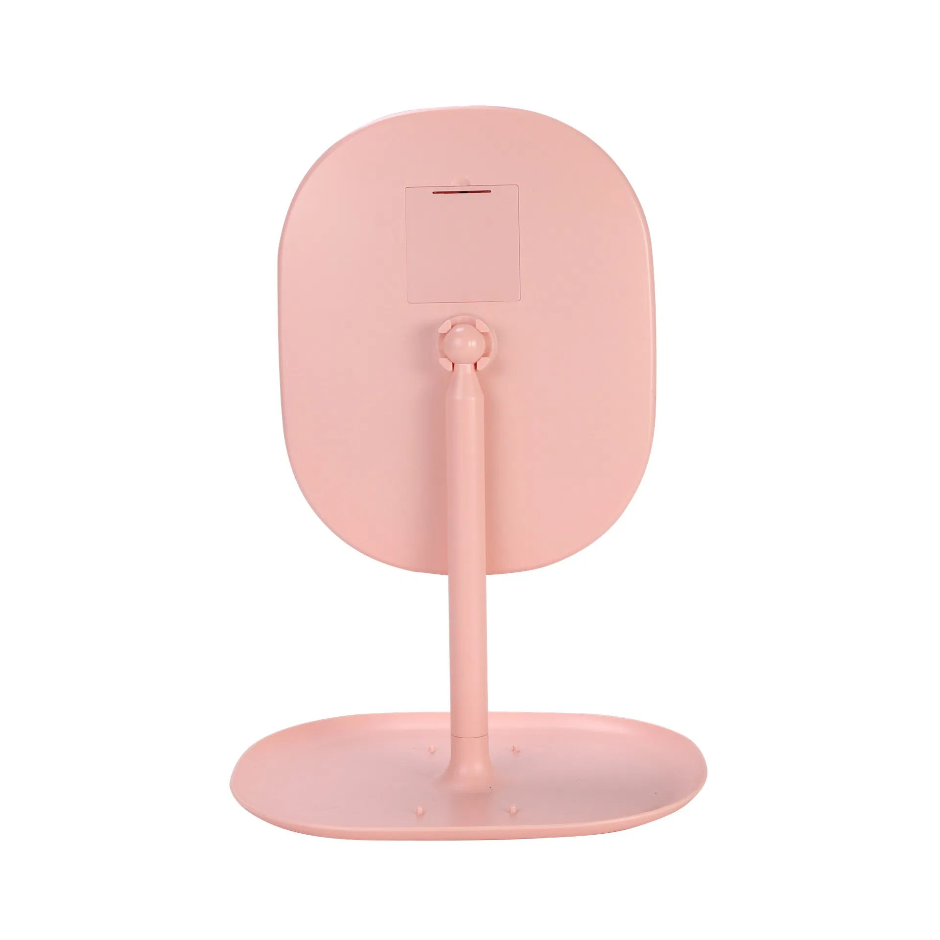 Minimalist Oval Touch-Control Rotating Rechargeable LED Desktop Mirror