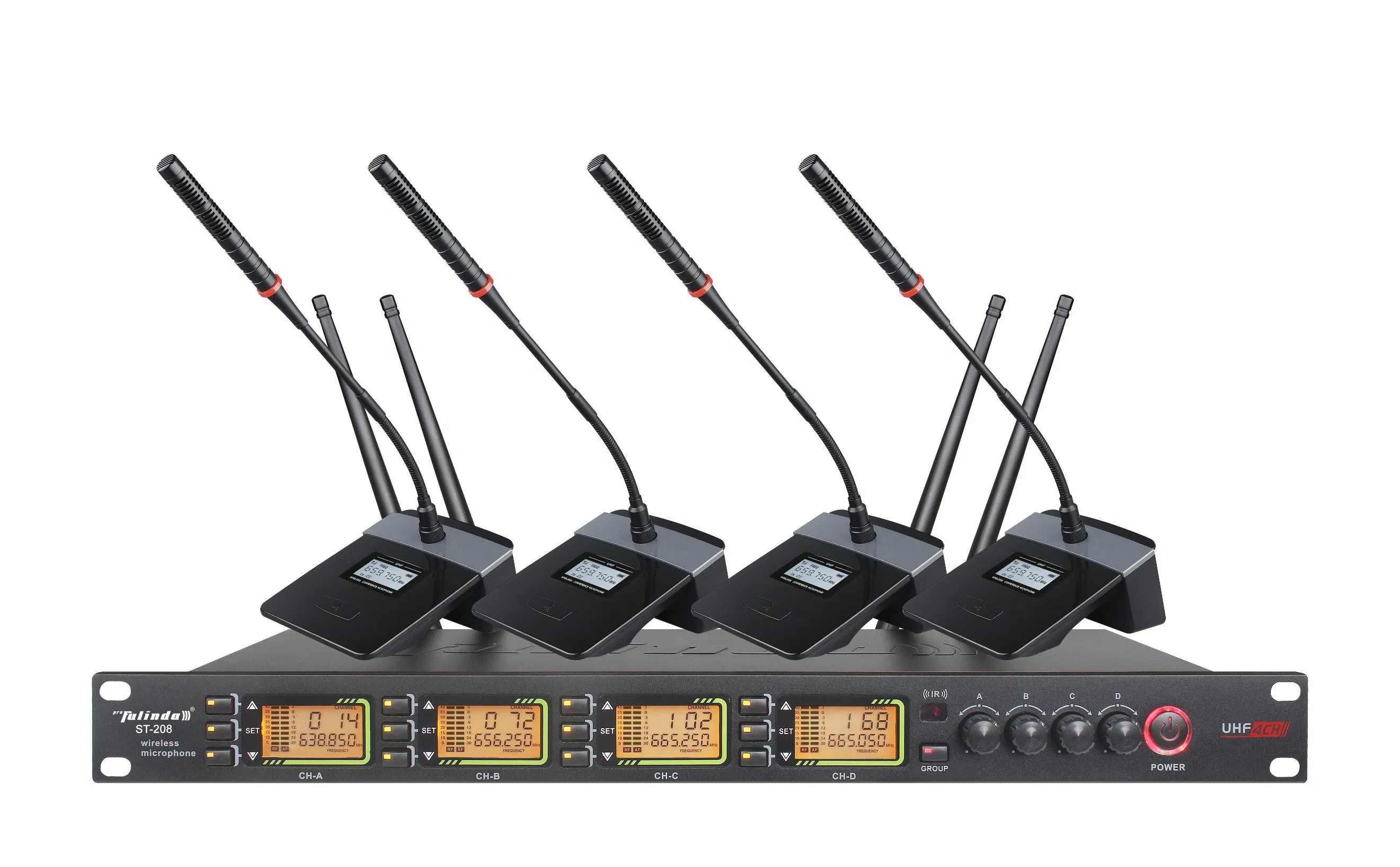 St-208 Professional UHF Wireless Microphone 4 Wireless Microphone