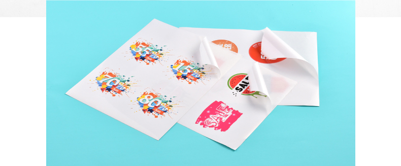 Food Label Opaque Rightint Carton Pet Vinyl Self Adhesive Paper