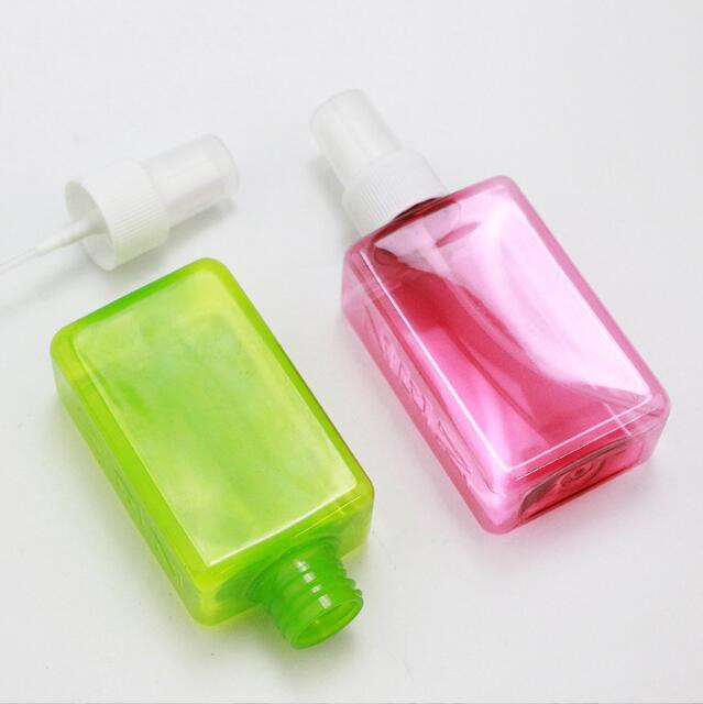 Portable 120ml Square Shape Personal Care Perfume Spray Bottle for Travel