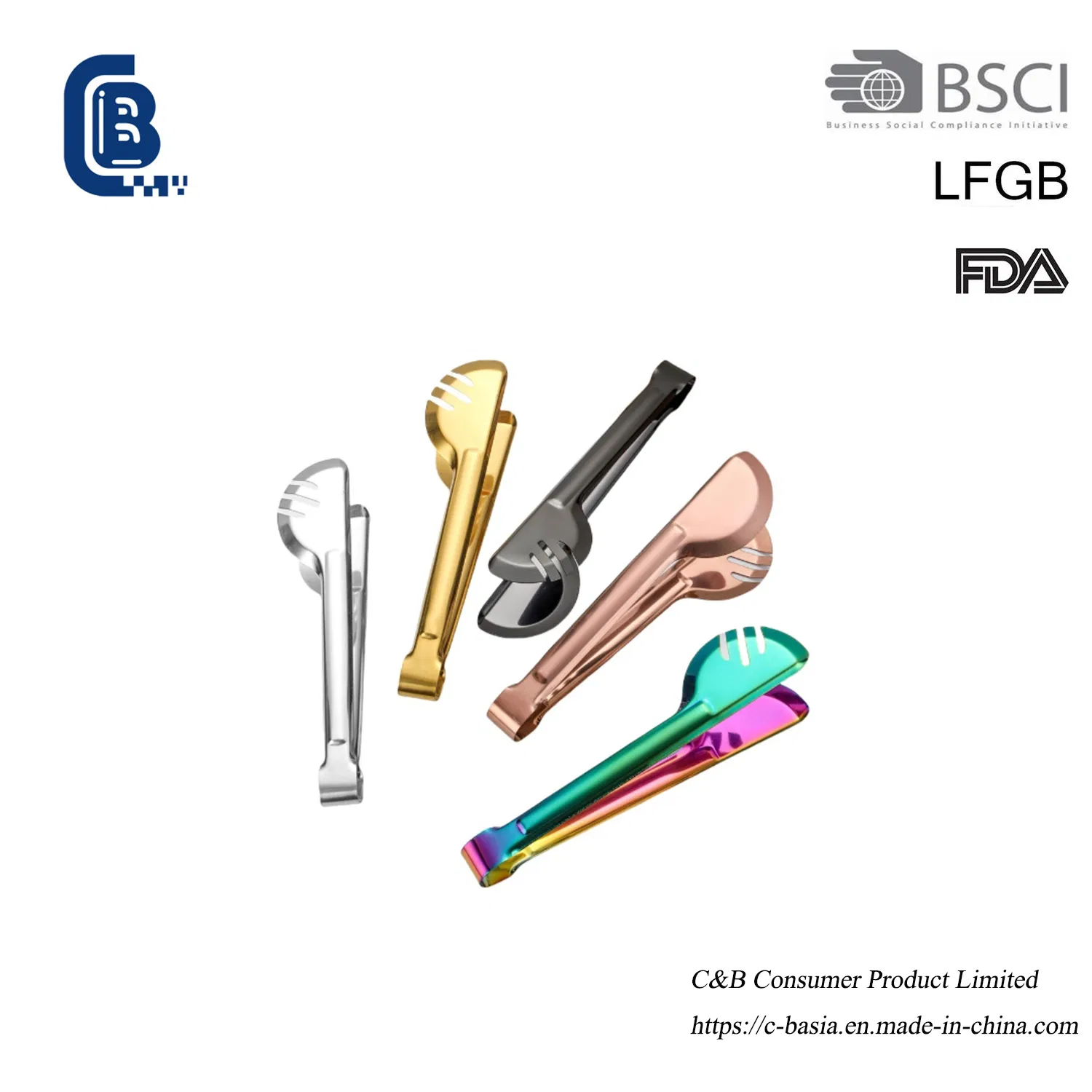 3PCS Kitchen Tongs Set, Serving Salad Vegatable Grilling Food Clip, Kitchen Tool