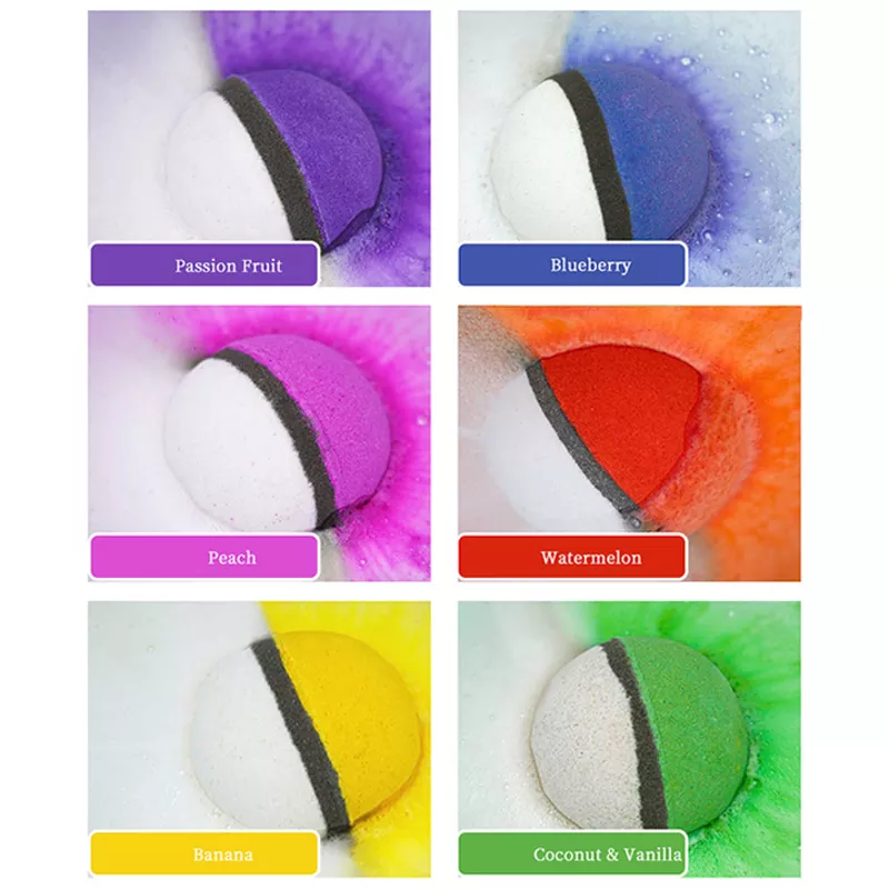 Customized Colourful Natural Inqredient Bath Fizzer Private Label Poke Bath Bombs with Toy