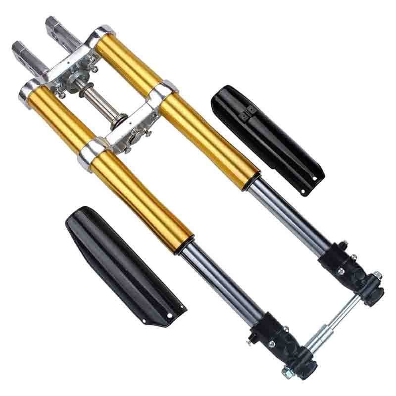 Вилка передняя Springer для мотоцикла, хром/черная