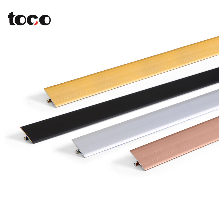 Polished Aluminium Metal T-Shape Ceramic Decoration Profile Strips Wall Tile Edge Trim