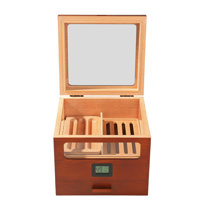 Wholesale OEM Handmade Spanish Cedar Wooden Cigar Cases Humidor Box