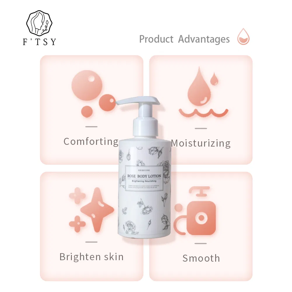 Hot Sale Moisturizing Nourishing Hydrating Rose with Shea Butter Body Lotion