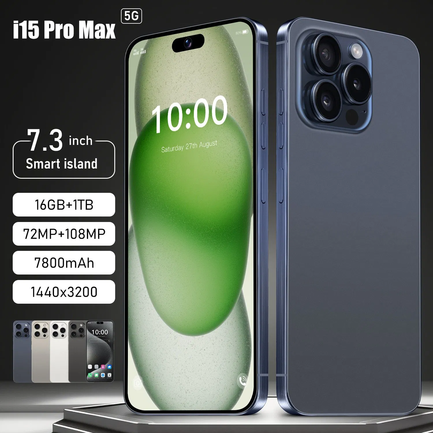 Смартфон 5G I-Phone 15 PRO Max 256GB, защищенный