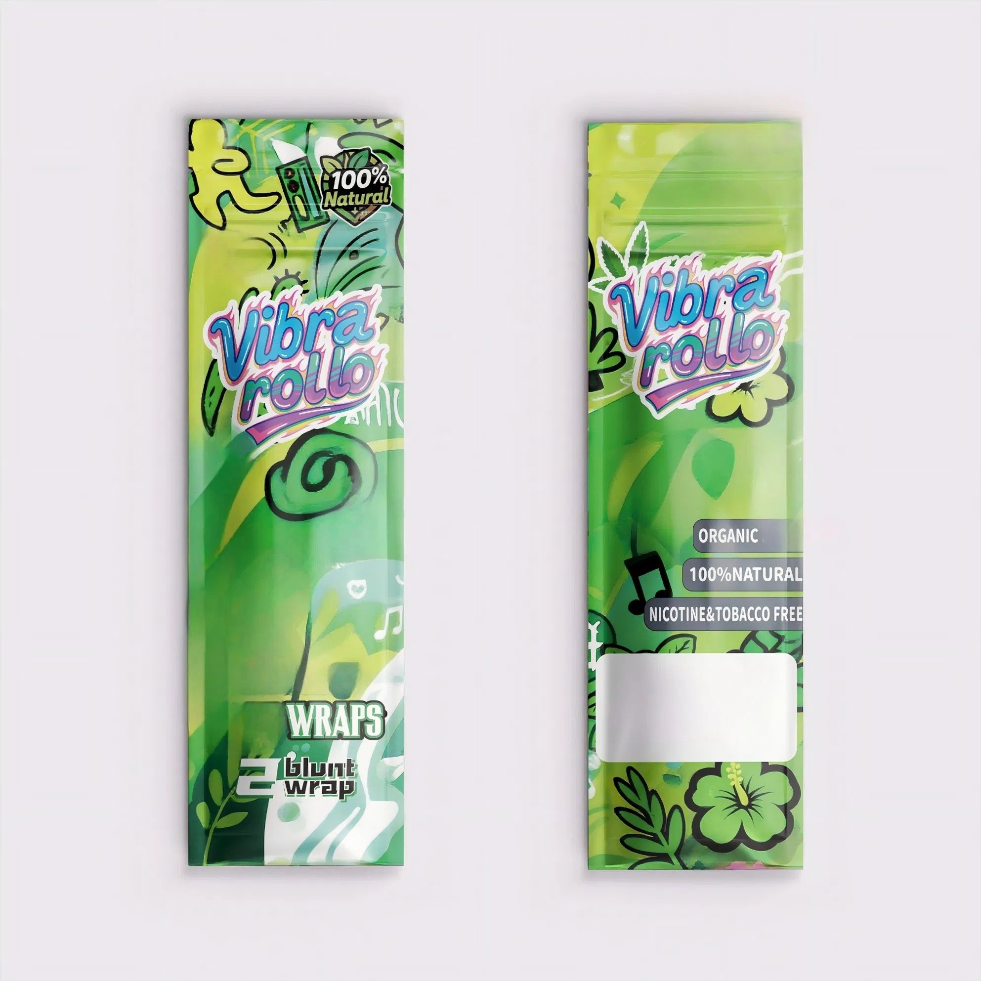 Customized Flavor King Size Smoking Paper Chocolate Flavor Rolled Blunt Wraps