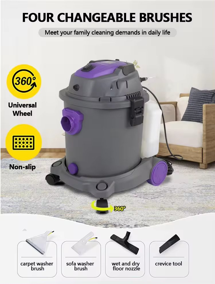 1400W High Power Best Clean Water Filtration Wet and Dry Vacuum Cleaner with 20L Capacity for Home Use Canister Vacuum Cleaner