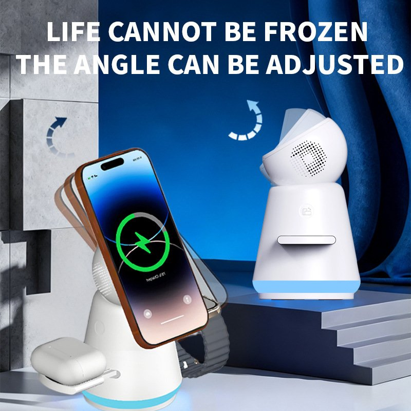 Многофункциональная беспроводная зарядка для телефона и часов