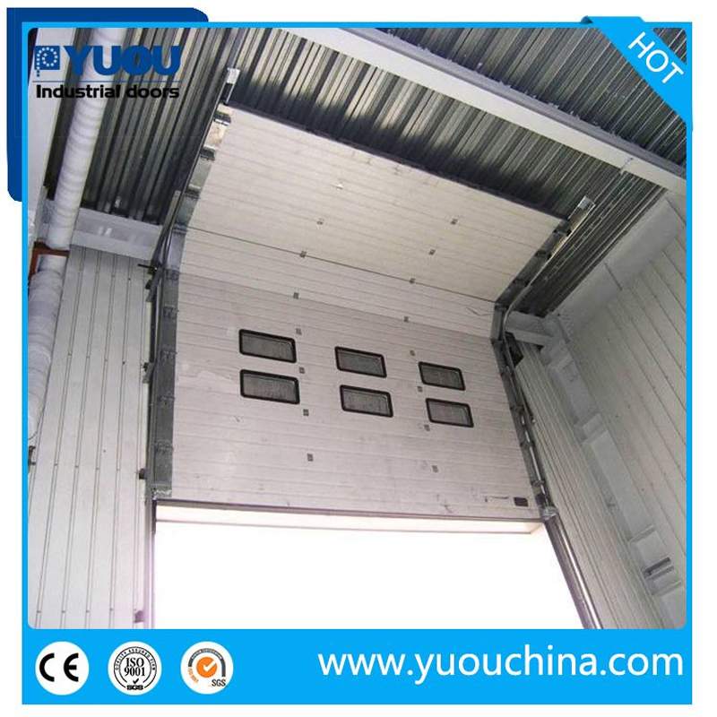 Exterior Safety Electric Motorized Thermal Insulated Security Overhead Sectional Garage Door