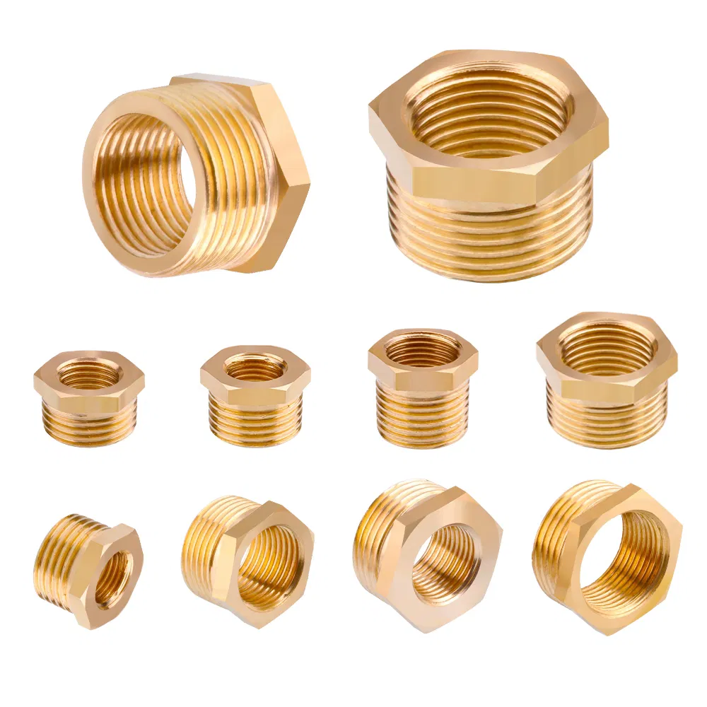 Brass Hose Fitting Hex Reducer M/F 1/8" 1/4" 3/8" 1/2" 3/4" Bsp Male Female Change Coupler Connector Adapter Bushing