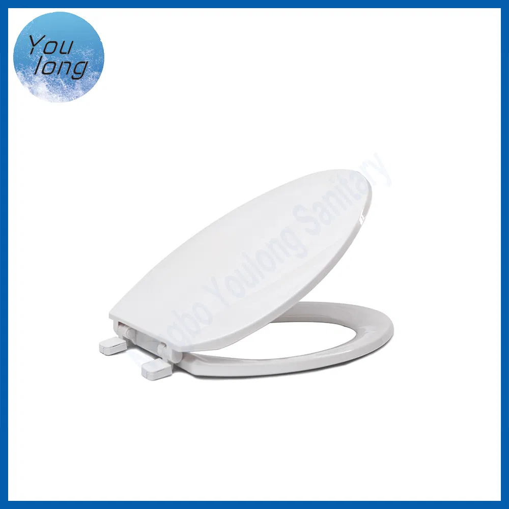 Bathroom Standard Toilet Seat Soft Close Plastic Toilet Seat Cover Washable Toilet Seat
