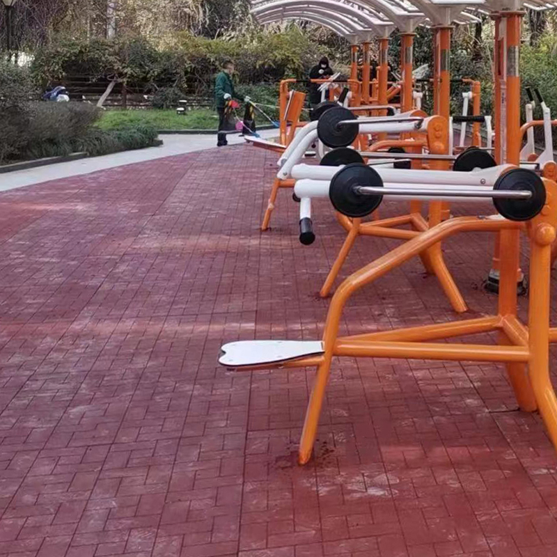 Protective Resilient Rubber Tiles for Outdoor Playground Garden Park Pathway Flooring