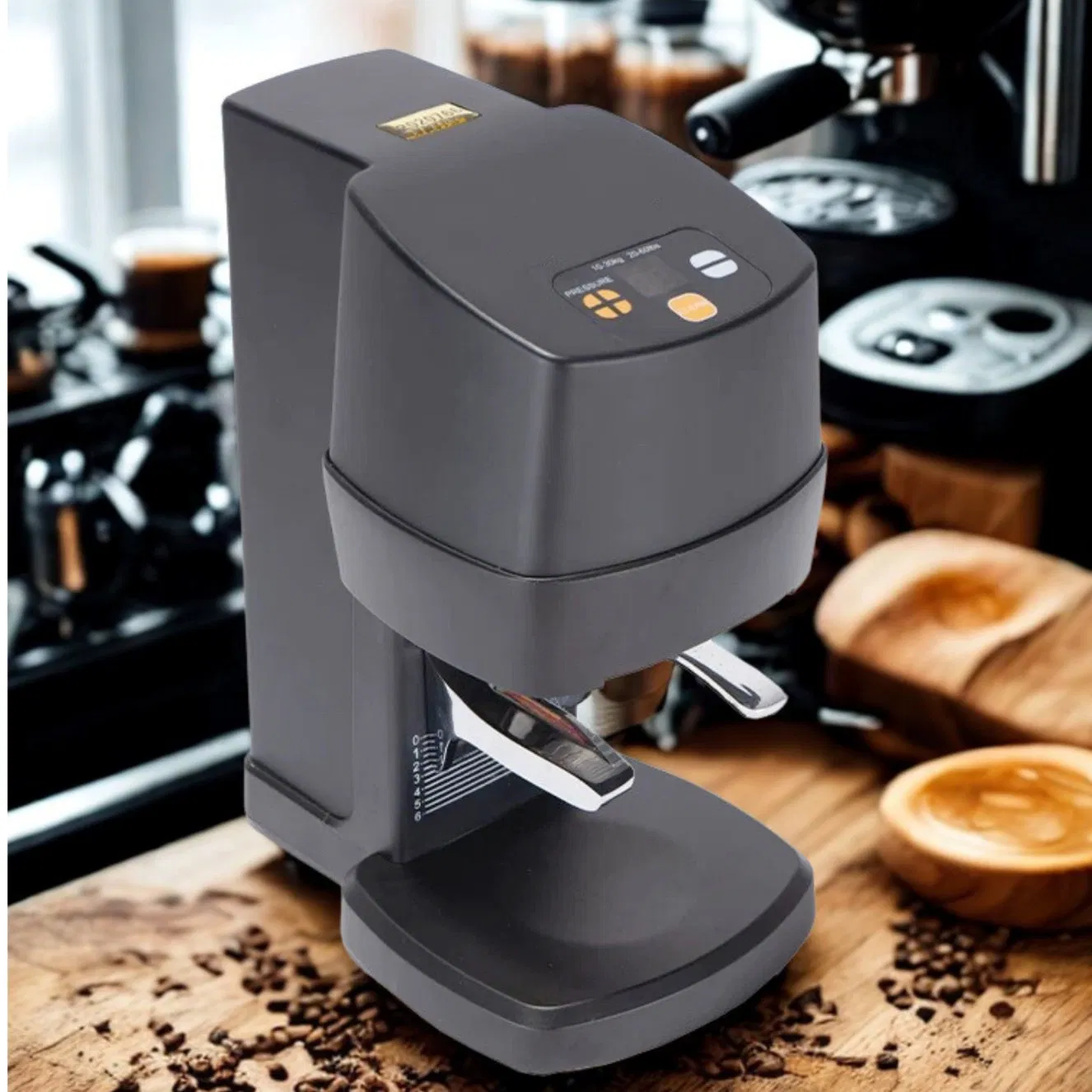 Automatic Electric 58mm Coffee Tamper Machine Coffee Powder Screw Press Tamper Hammer Machine