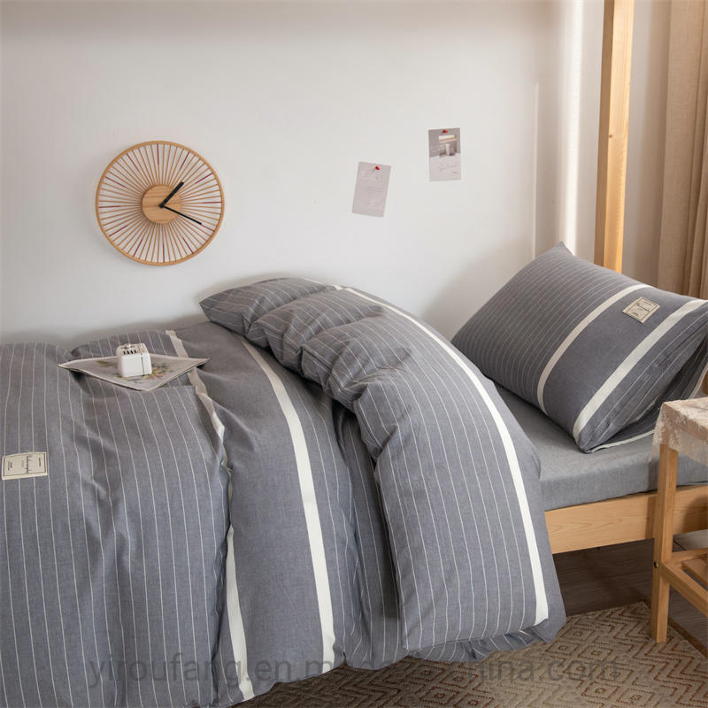 Cheap Price 100% Cotton Percale, Dorm Twin Sheet Set, Microfiber Bed Cover, jacquard Duvet Cover Set