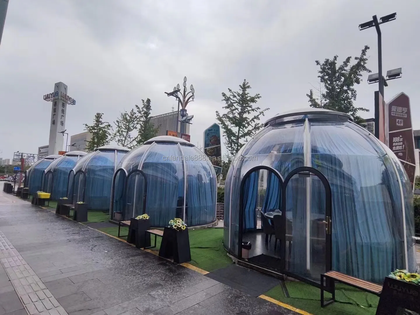 High Quality Good Quality and Low Price Transparent Dome Tent Pcpolycarbonate Housings Geodesic Dome Large Bubble Tent House