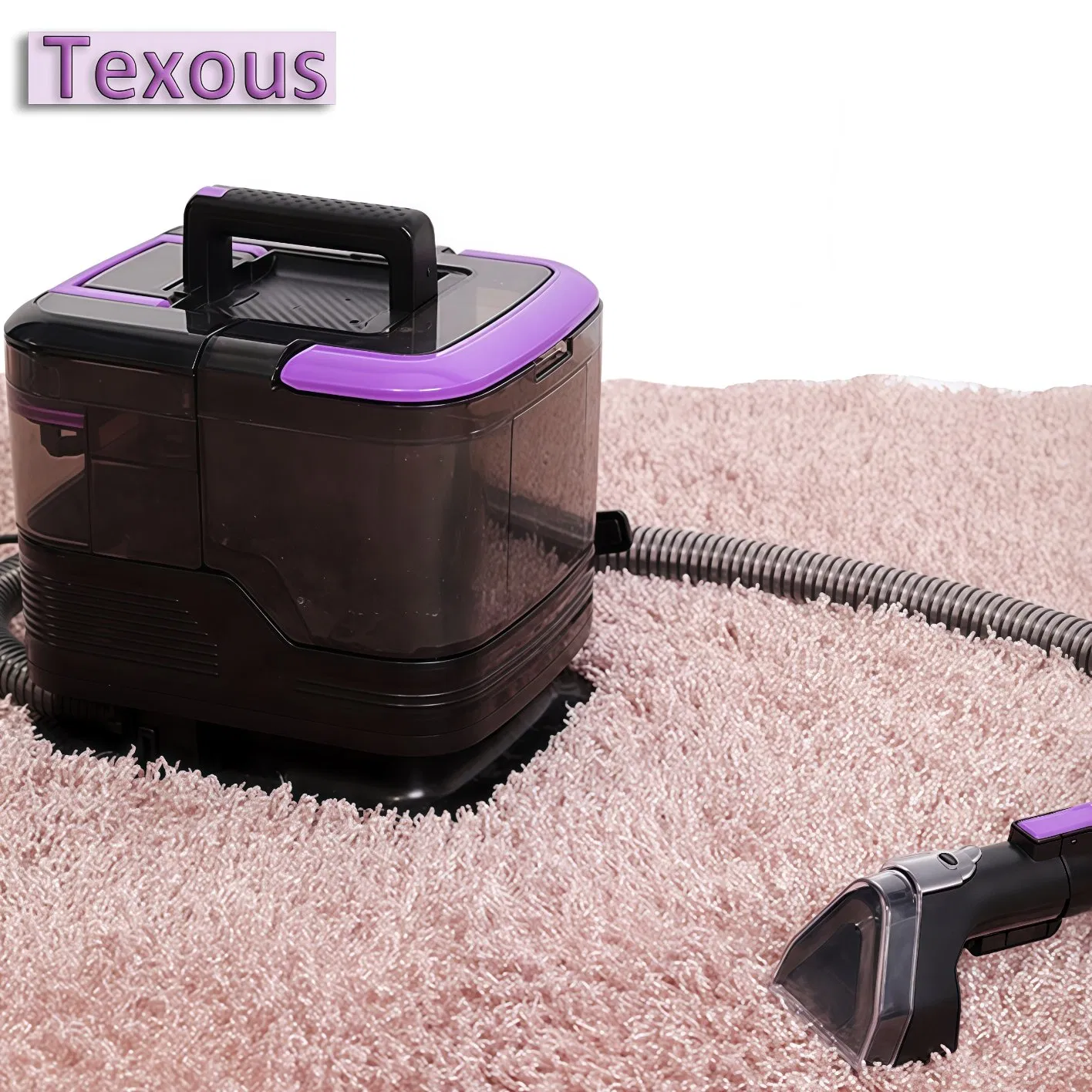 Portable 450W Vacuum Fabric Cleaner Machine - Large-Capacity Dry & Wet for Home Sofa, Carpet Upholstery