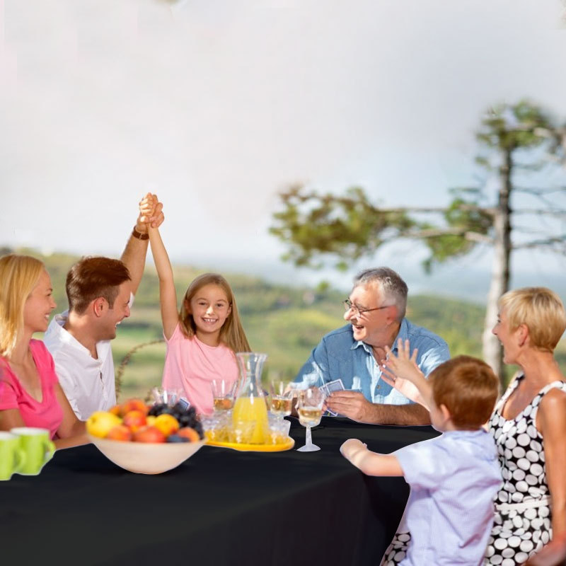 New Round Table Waterproof and Oil-Proof Dining Table Cloth, Oil-Proof, Waterproof and Anti-Slip Coffee Table Cloth