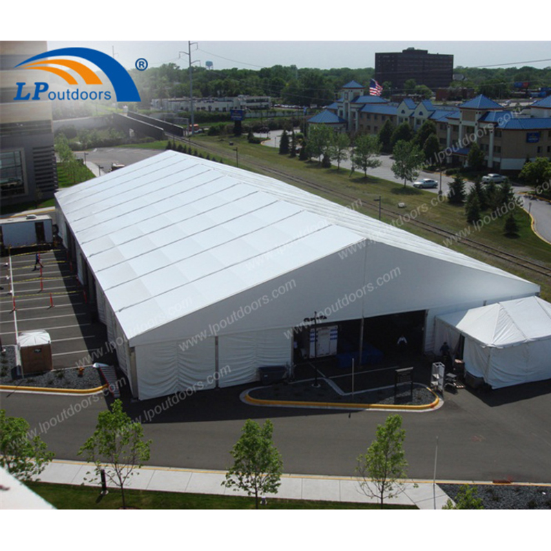 Weatherproof Clear-Span Aluminum Frame Storage Building Large-Scale Industrial Warehouse Tent