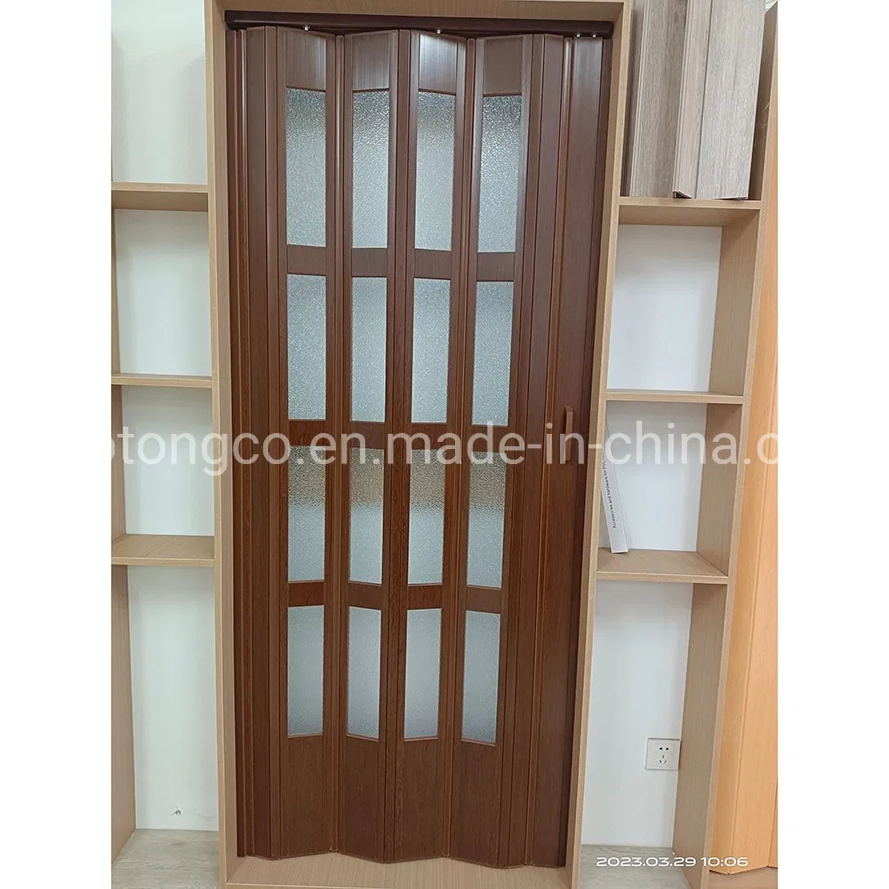 PVC Accordion Folding Bifold Toilet Doors Folding PVC Bathroom Door Material Malaysia Price