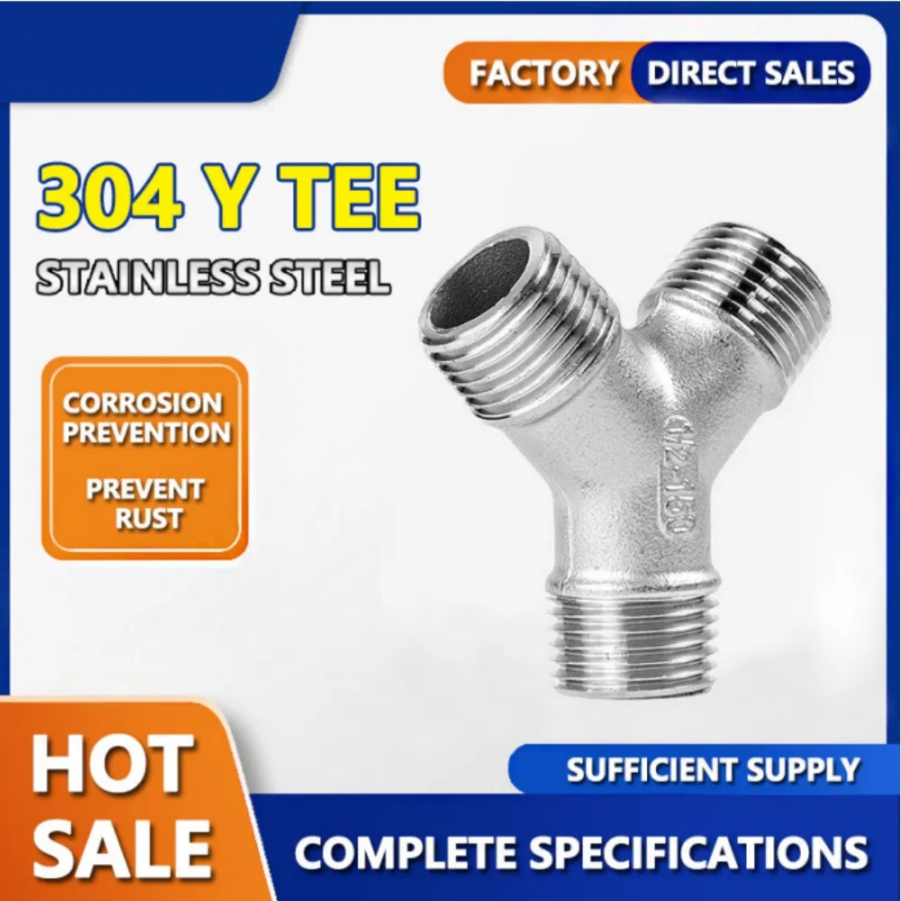 SS316 SS304 Stainless Steel Pipe Fittings SS304 SS316 2'' Y-Tee