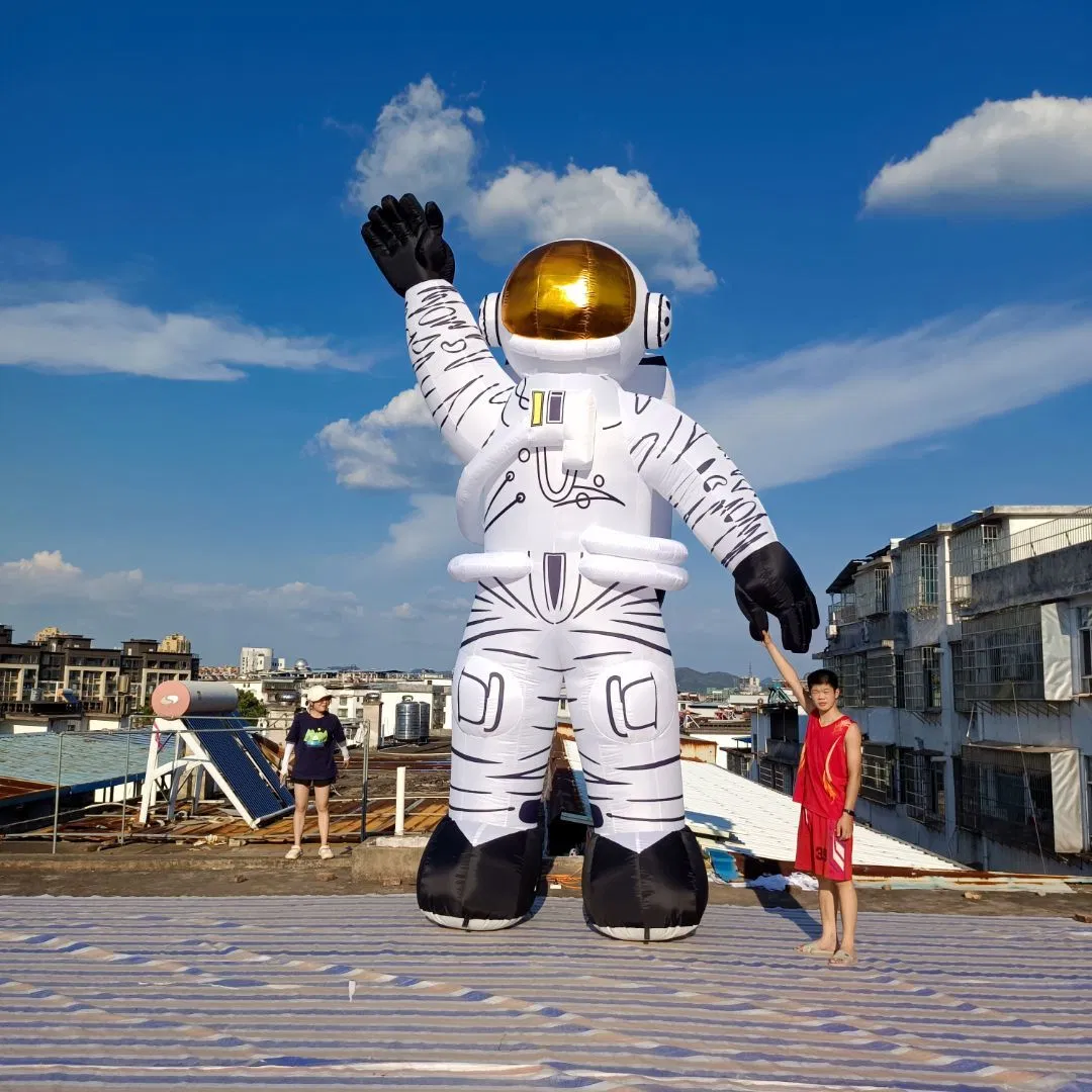 Giant 5m H Inflatable Spaceman Astronaut Character with Air Blower for Advertising Decoration