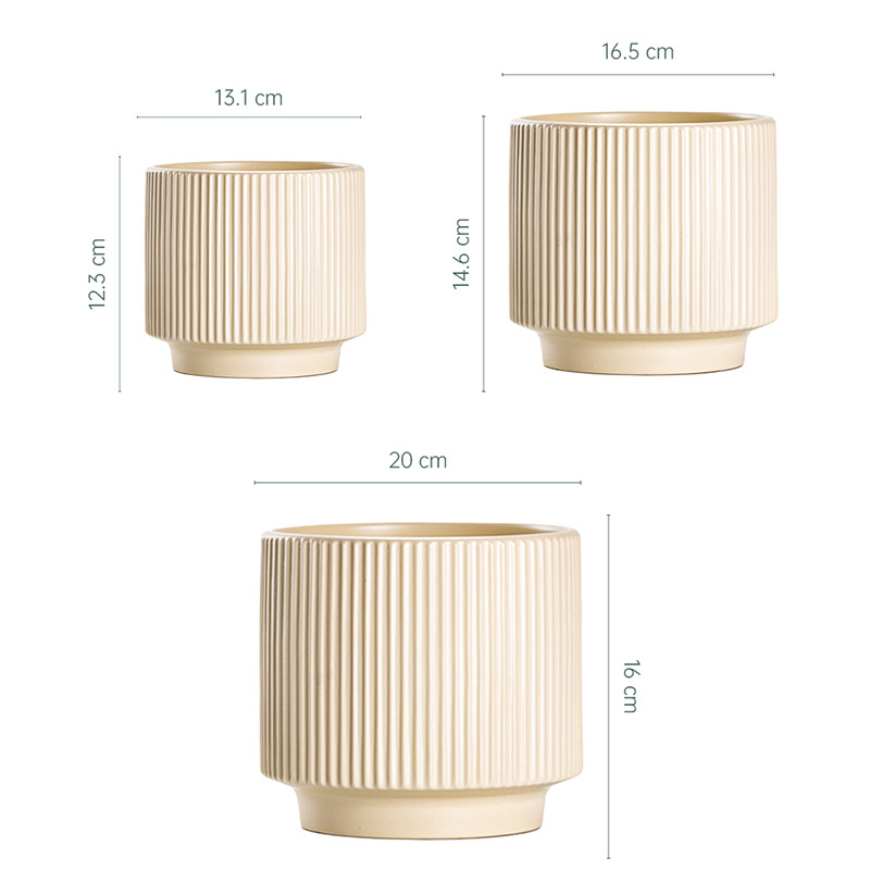 Набор горшков керамических Моранди скандинавский стиль