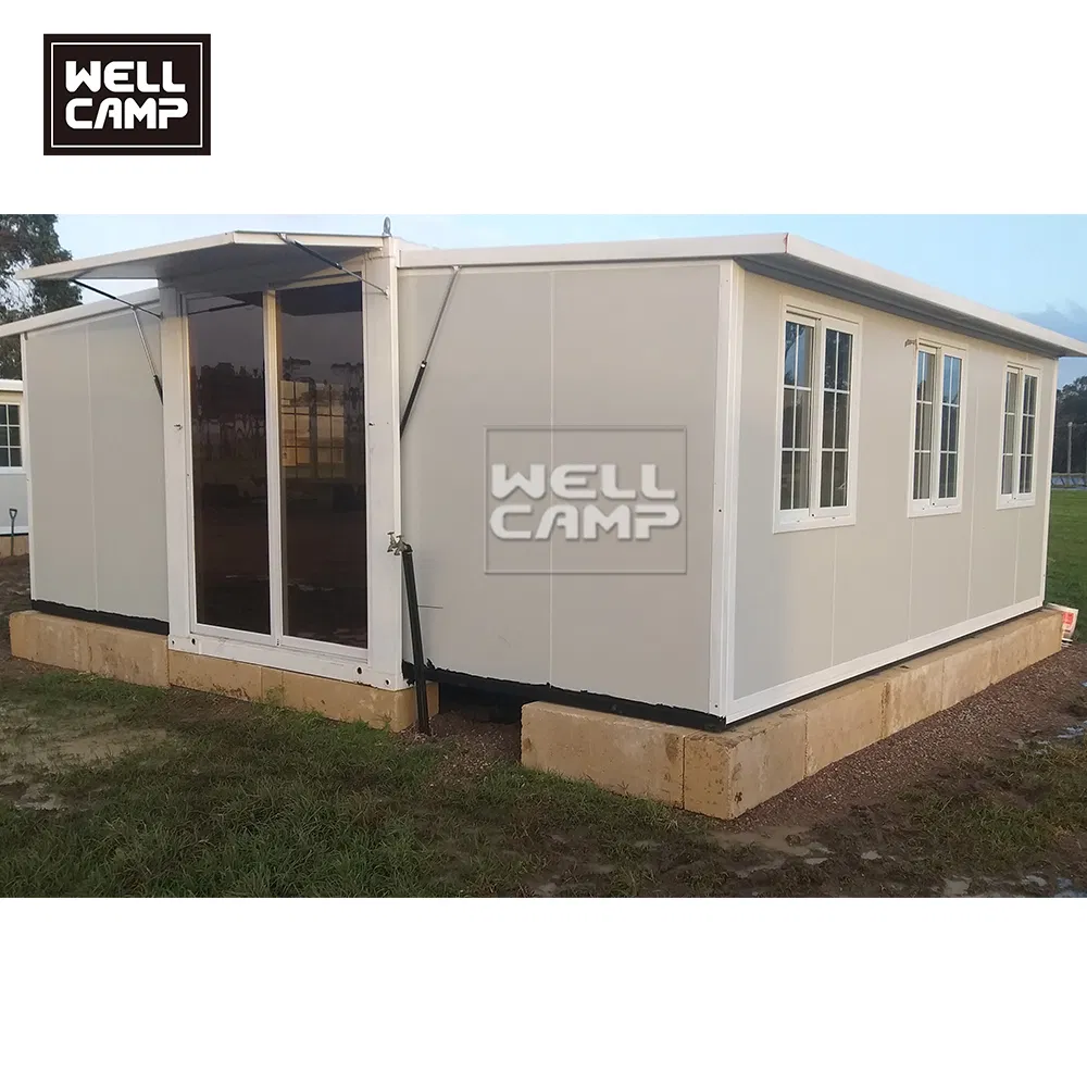 Wellcamp Expandable Container House Home 2 Bedrooms Pre-Installed Foldable Portable House Mobile Housing 38m2 73m2 Factory Price