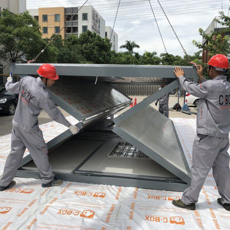 2021 China Easy Tiny House on Wheels Portable Foldable Container Folding House for Sale