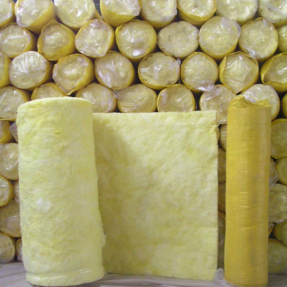Cheap Fiberglass Wool Roll Insulation Mold Resistant Blanket 48kg/M3 Glasswool 25mm 50mm Glass Wool Price