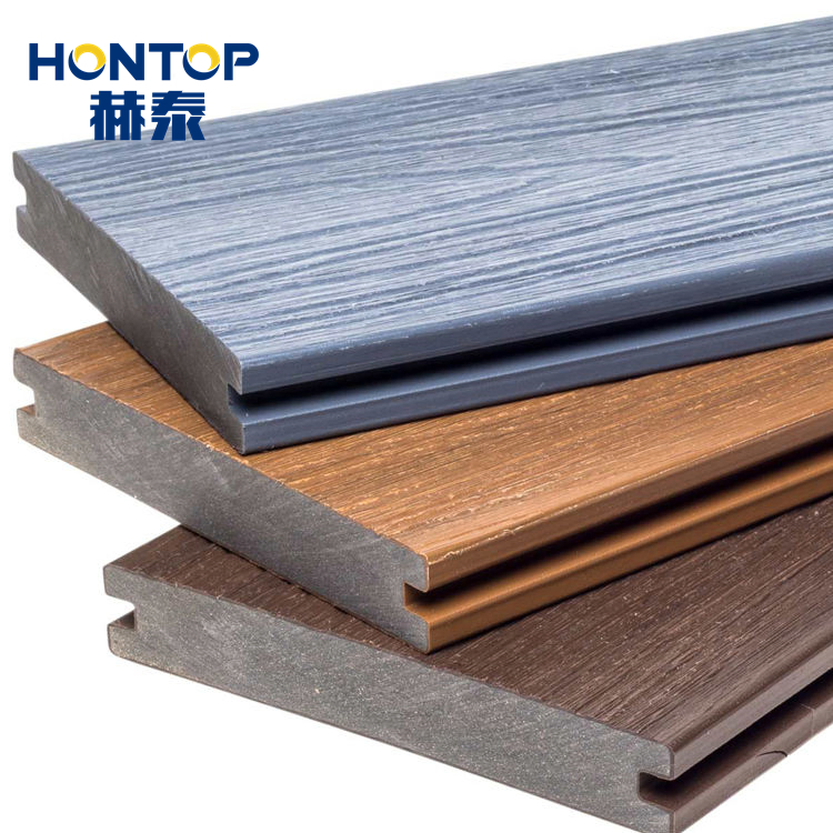 Waterproof Building Material Board Wood Grain Co-Extrusion WPC Decking