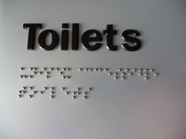 Ada Compliant Braille Billboard Signage with Tactile Letters