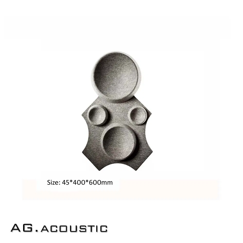 AG. Acoustic New Pop Design 3D Polyester Fiber Soundproof Wall Tiles for Office Decoration