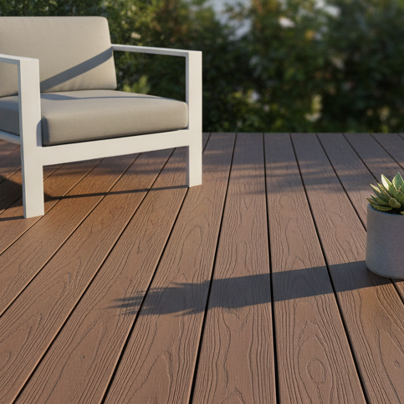 Waterproof Outdoor WPC Wood Plastic Composite Decking for Backyard Decoration