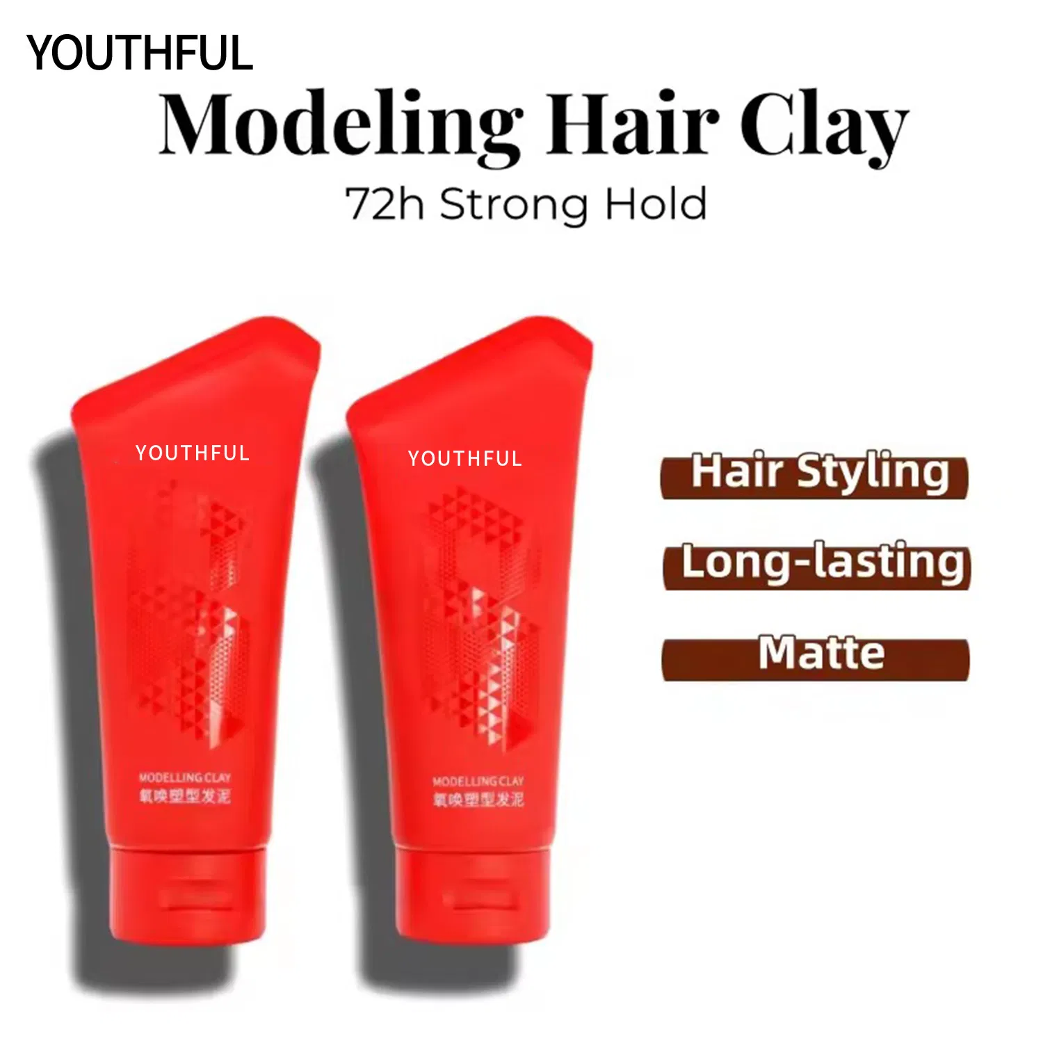 Professional Hair Styling Matte Finish Hair Mud